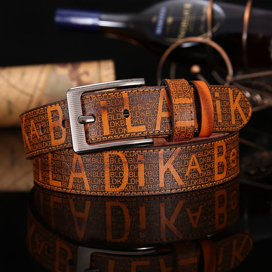 Men's high-quality alloy trendy youth belt, retro fashion style, perfect match with jeans