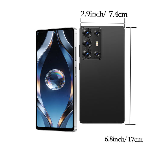 The New S25 Ultra for 2026 Unlocks Android Phones, 12GB+256GB Storage Space, Equipped with 6.8-inch and 3.0-inch Options, Compatible with All Operators, Built-in Stylus, Type-C Fast Charging, Comes with Headphones, Data Cable