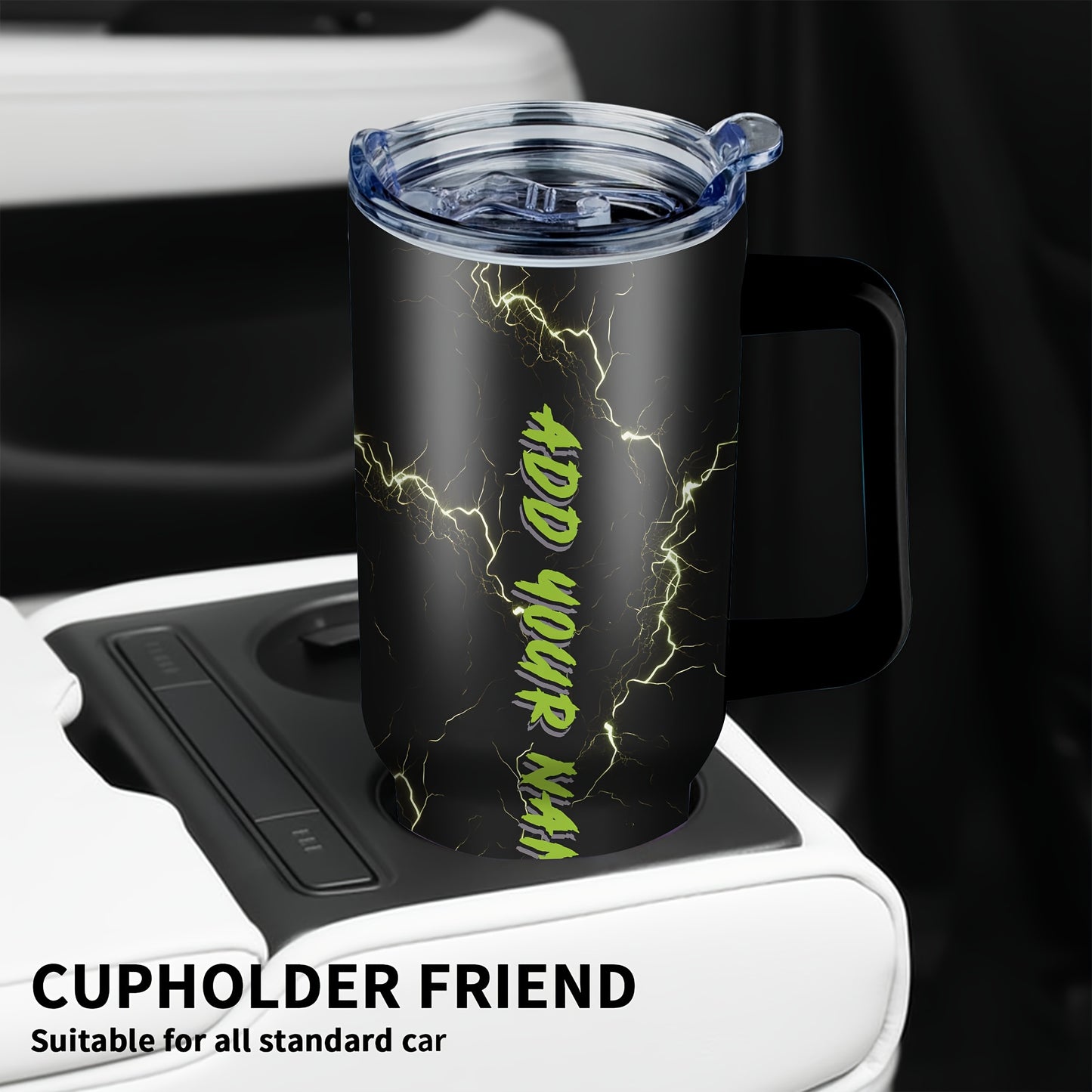 Custom 1pc, Personalized 40 Oz Tumbler with Lid, Featuring a Funny Lightning Skeleton Print, Stainless Steel Water Bottle Perfect for Christmas, Thanksgiving, Halloween, And Birthday Gifts for Dad, Son, Women, Mom, Sisters, T