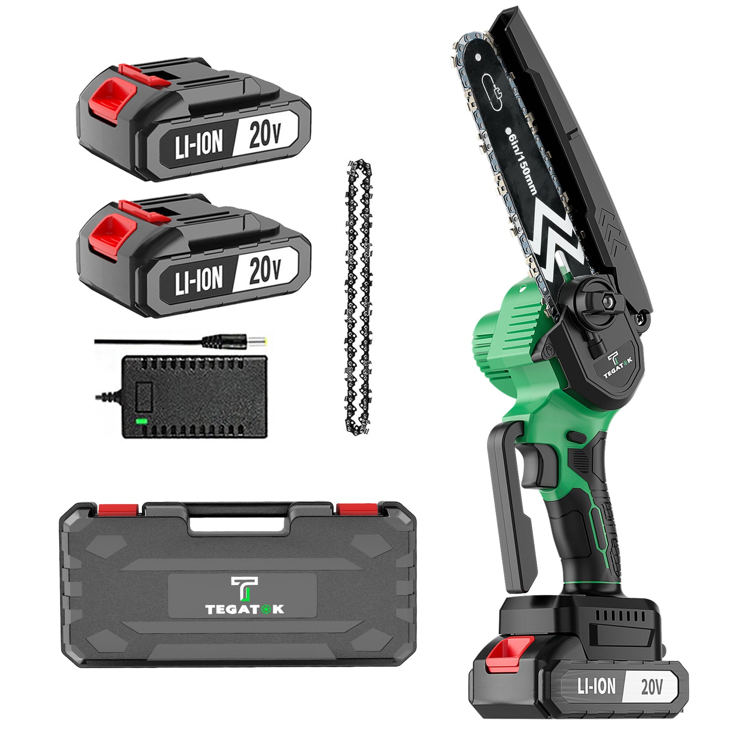 12 Inch Wireless Electric Chainsaw, Equipped With Large Capacity Battery And Fast Charger, Brushless Motor, Portable Handheld Pruning And Shearing Machine, Suitable For Home And Gardening Use