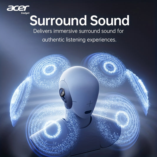 TWS Wireless Headphones, Noise Cancelling In-Ear Design, Lightweight Touch Control Long Battery Life HIFI Sound, Compatible with iOS/Android, Ideal Gift for Calls Sports & Running