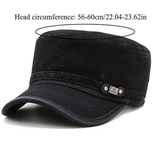 Two Men'S Outdoor Flat Caps, Spring And Autumn Baseball Hats, Casual Flat Caps, Duckbill Hats - Adjustable Trucker Hats