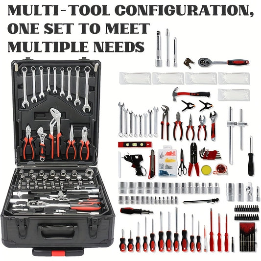 899pcs Ultimate Tool Set- A Comprehensive Home And Auto Repair Kit That Includes Storagebins, Socket Wrench Kits And Multi-Functional Home Repair Tools, Perfect for Handymen, Homeowners And Dly Enthusiasts