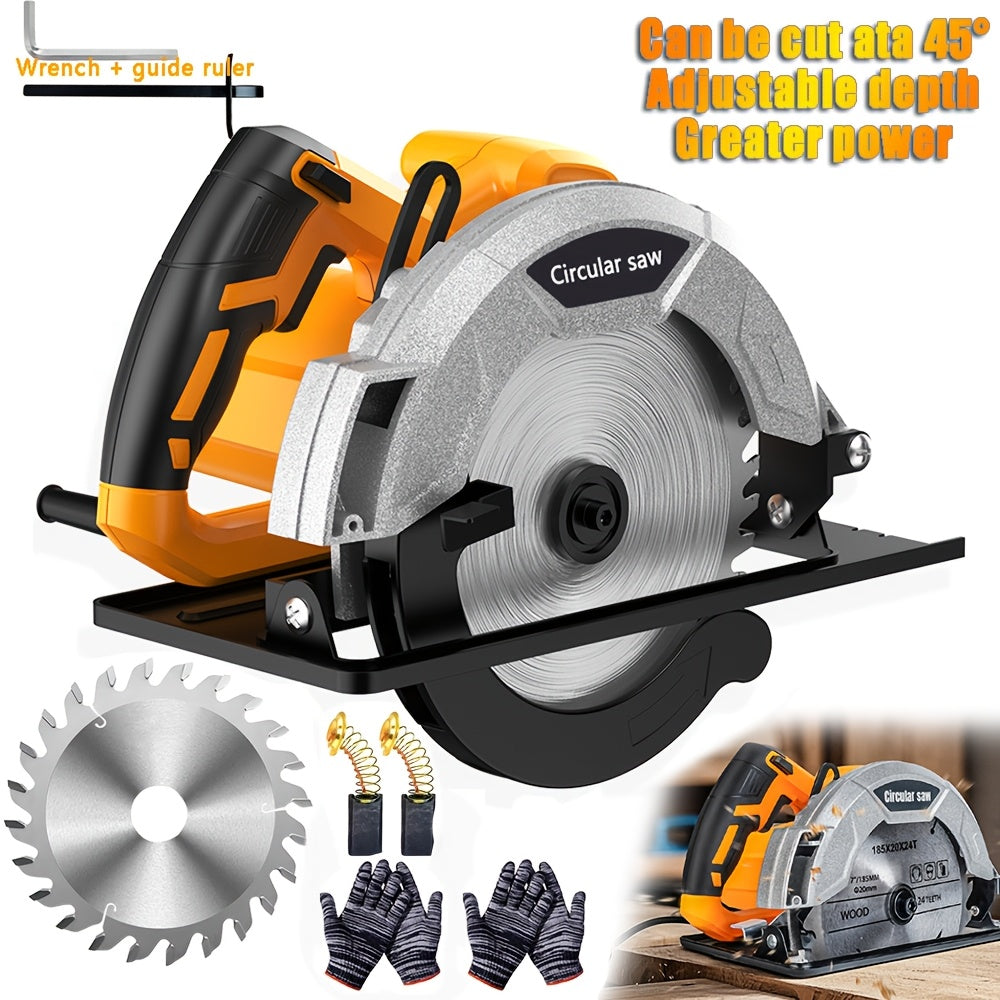 7-1/4'' There's A Rope Circular Saw Electric Saw Electric Circular Saw Professional Corded Circular Saw Wood Cutter DCS391B110 with Depth Adjustment Angle Adjustment 0-45° Bevel Circular Saw Sleeve Price High-power Circular