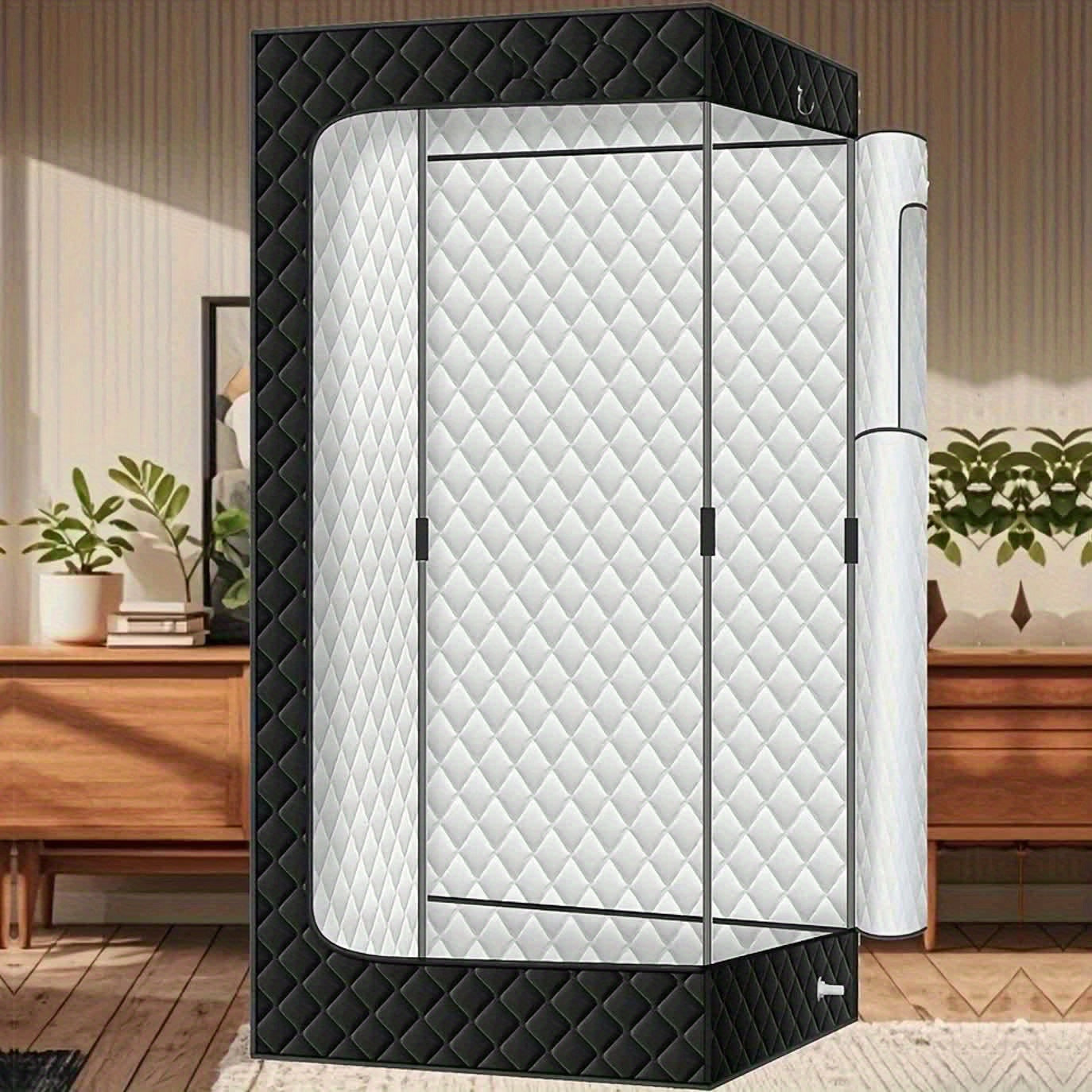 Portable Sauna Tent for Home Use - Steam-Free, Full Body Sweat Enclosure for Relaxation & Detox, Vertical Design (Black 70.8"x31.5"x31.5")