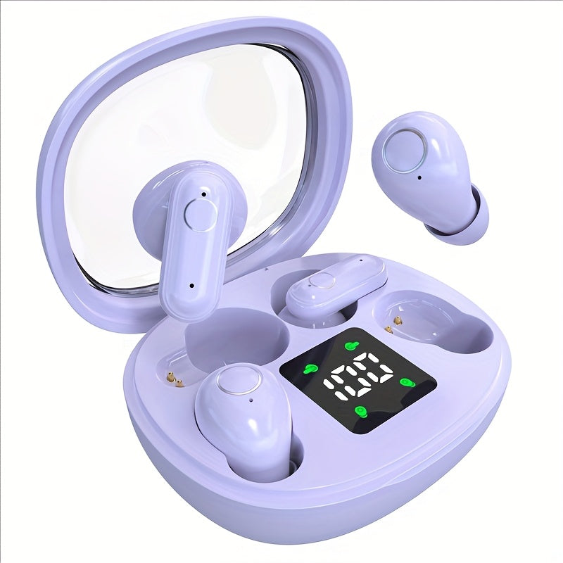 Ultra Small Mini Sleep, Short Handle Sports Wireless Earphones, HiFi Bass Stereo Dual Sound Quality 5.4 Wireless Earphones, Comfortable Noise Reduction Wearing, High-definition Digital Display With Microphone, Ultra Long Stan