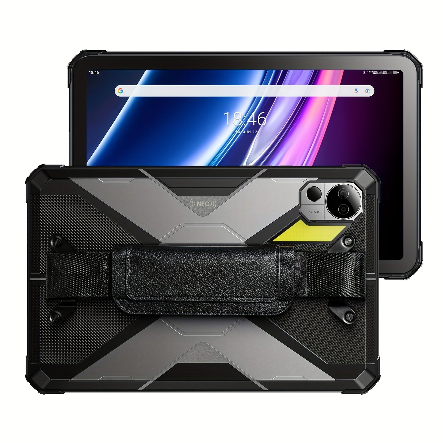 FOSSiBOT DT3 Outdoor Tablet 32GB RAM + 256GB ROM/2TB, Android 15, 10, 4'' 2K FHD Display, 21560mAh Akku Android-Tablet, 64MP+32MP Kamera, Octa-Core, 5G Dual SIM/WiFi 6/GPS/OTG/Camping LED-Blinker, Tablet, Pad