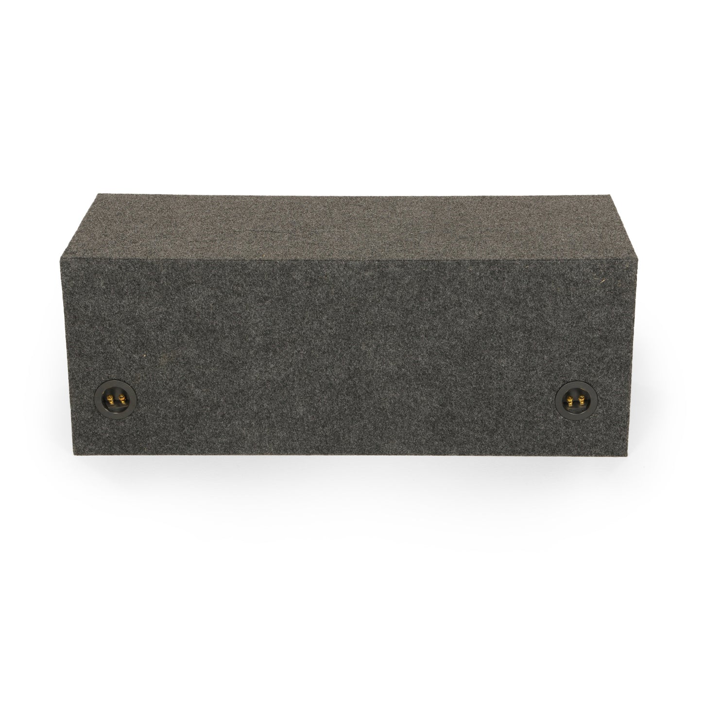 QPower QBASS Dual 12 Inch Heavy Duty MDF Material Car Audio Subwoofer Enclosure Boxes with Shared Slot Port Vent and Dual Chamber Design, Charcoal