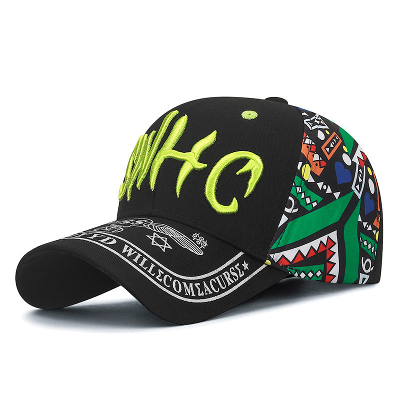 Korean-style Baseball Cap | Casual Fashion Letter Embroidery, Outdoor, Breathable Adjustable Unisex Snapback Cap for Men and Women