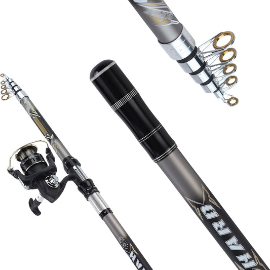 MINGWO's new rock fishing rod telescopic long throw rod throwing rod combination set, straight handle rod spinning wheel two-piece set, lure fishing wheel rotating reel, fishing line wheel bait reel, universal seawater corros