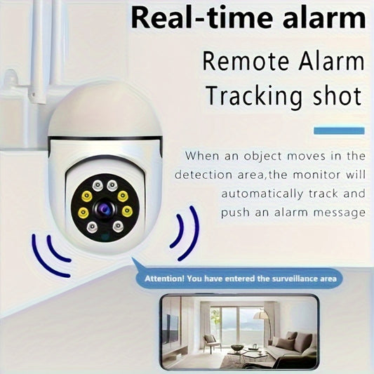 10pcs Wireless Security Cameras 3MP HD 355° PTZ AI Motion Detection Two-Way Audio Color Night Vision Indoor/Outdoor Wall Mount USB Powered WiFi Cameras for 24/7 Video Protection, Wireless Outdoor Security Camera, Indoor Surv