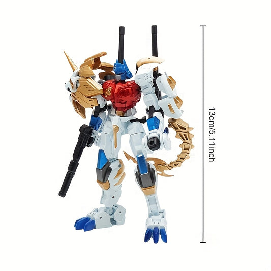 1/one-Model Multi-Form Mecha Figure - Collectible Transforming Robot Action Figure with /Anime/Fantasy Themes, Statue for Model Hobbyists & Anime Warriors, Gift for Collectors (Mecha Suit Warrior)