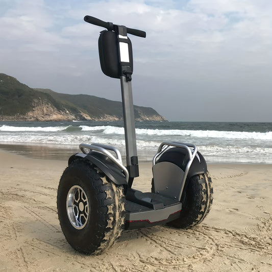 Adult 60V Dual Motor Self Balancing Scooter - 50-Mile Range, 12.5 MPH Golf Cart with, Shockproof Suspension & Display, All-Terrain Rider for Golf Course, Hills & Rough Terrain - Heavy-Duty E-Scooter