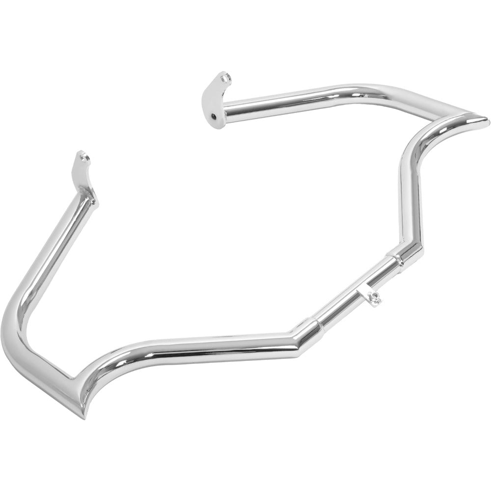 1.5" Engine Guard Crash Bar Compatible with 1997-UP for Harley Davidson Street Glide Electra Glide Road King Replacement for 81013SG14 Steel Silvery