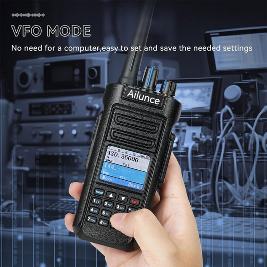 Retevis Ailunce HD2 DMR Radio, Dual Band Handheld Ham Radio with GPS, APRS, USB-C, NOAA, 500K Contacts, Digital 2 Way Radio Long Range for Emergency, Survival Gear