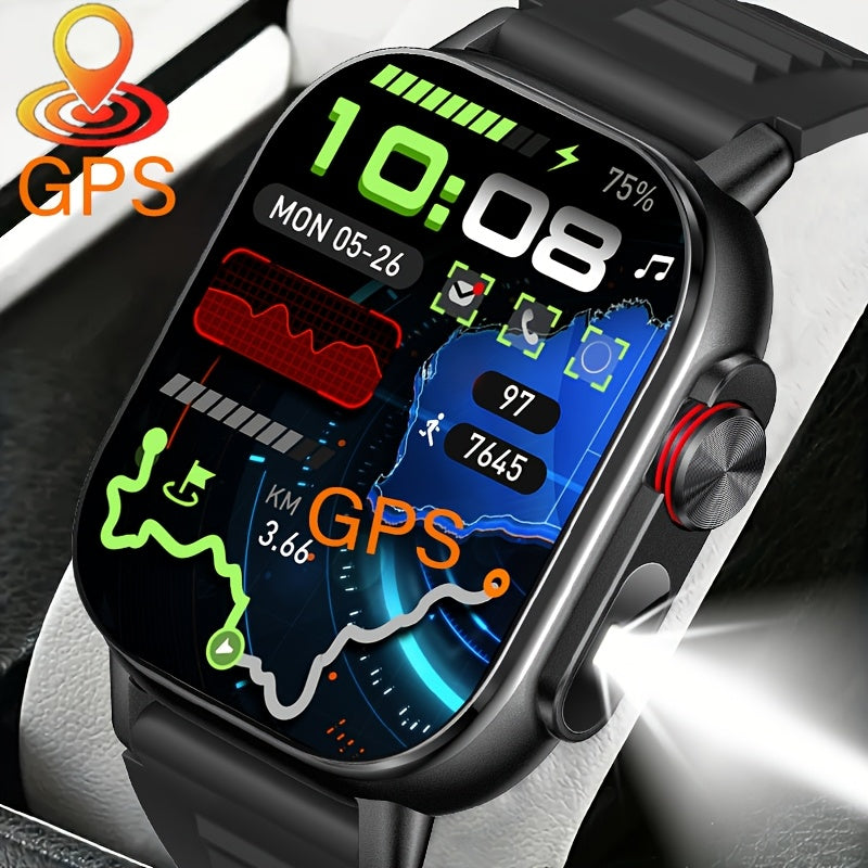 COIUSOR New 2, 01-inch GPS Smartwatch, GPS Positioning + IPS High-Resolution Display, Wireless Call Syncing SMS Reminder, GPS L1+L5 Dual-Frequency Positioning, Compass, Altitude, Barometric Pressure, High Quality, 3D Dly Vide