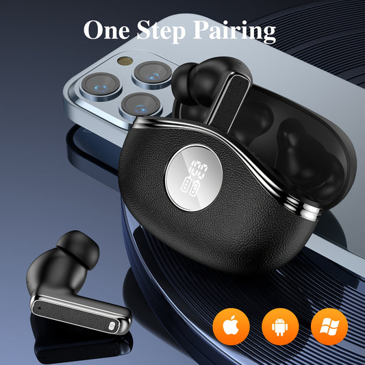 True In-Ear Wireless Headphones, Wireless 5.4, ENC Noise-Cancelling Microphone, Deep Bass, USB-C Charging, Comfortable Design, Clear HIFI Stereo Sound, Long Battery Life, Suitable for Outdoor/Work/Sports, Compatible with All