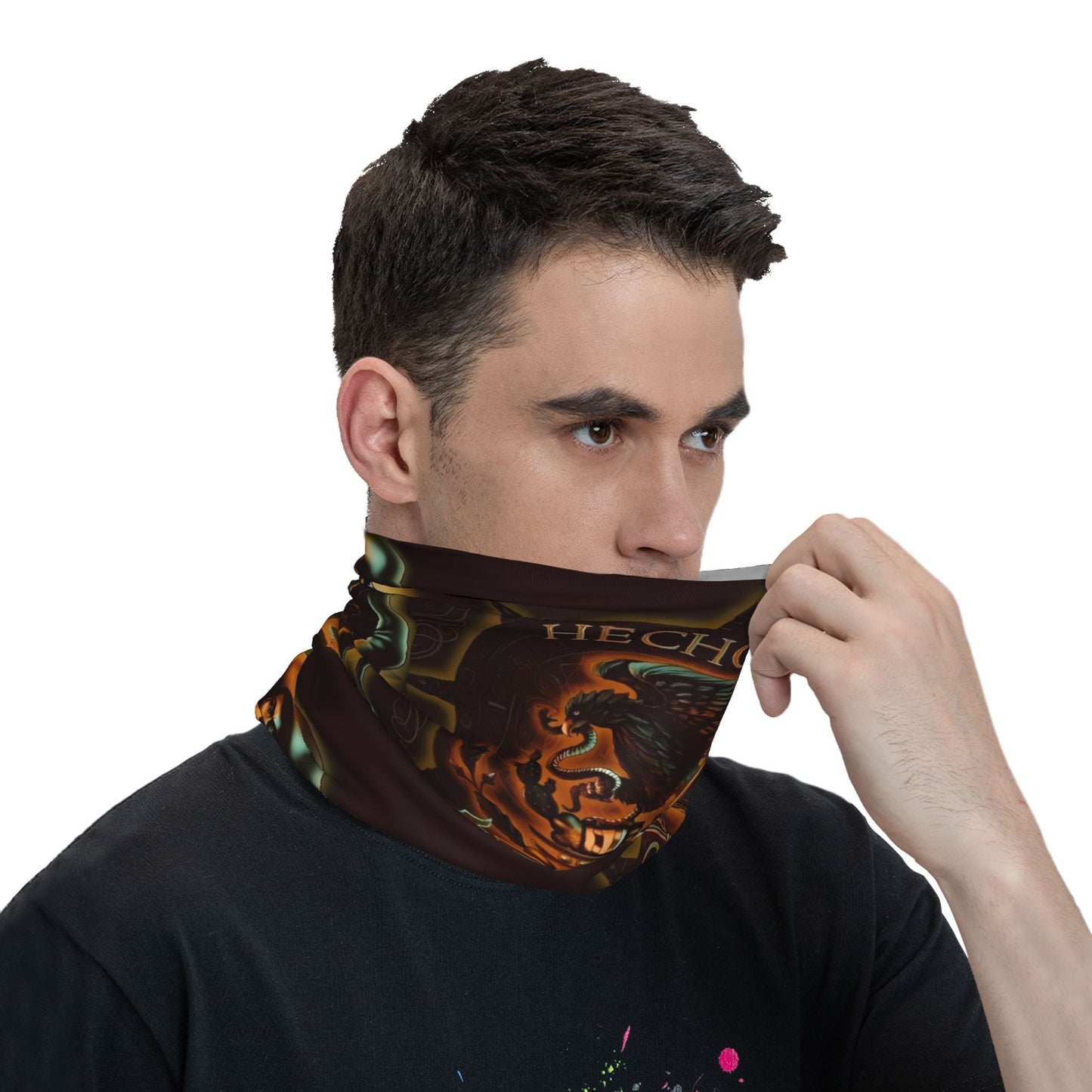 Mexican Pattern Thin Bandana Neck Gaiter Wrap Scarf Headband Neck Cover
