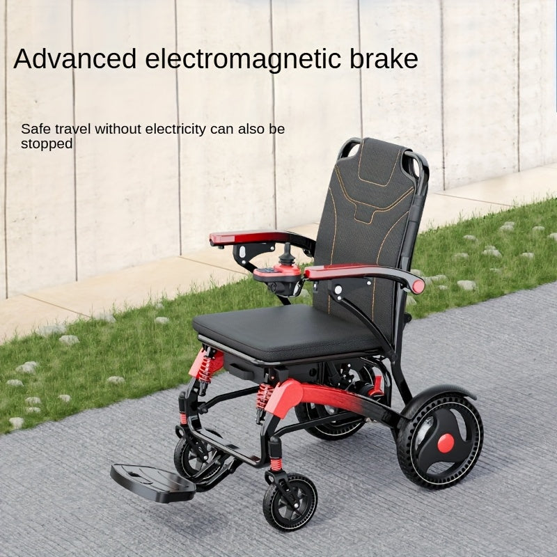 Electric Wheelchair for Seniors, 500W High Power, 30+ Miles Long Range, Foldable, 350 Lbs Capacity