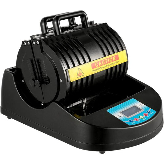 1300W Mug Heat Press Machine | 110V Black Sublimation Heat Press for Transferring Pictures on 11oz Mugs, Glasses, and Cups with Digital Control Display