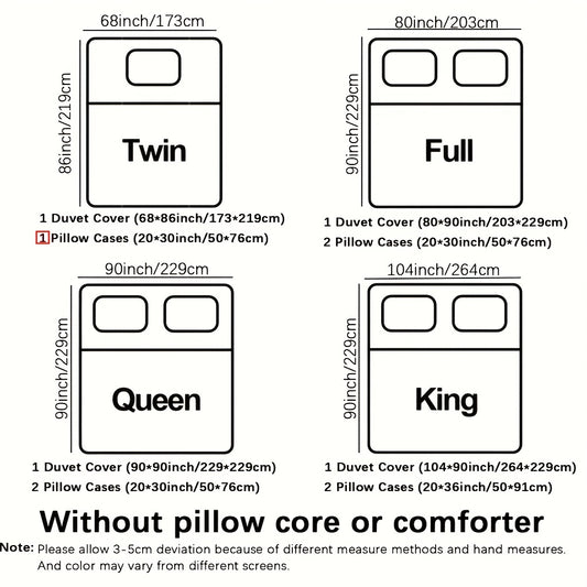 2/3pcs (1 Duvet Cover + 1/2 Pillowcase, Without Core) Black Golden Marble Cut Surface Message Luxury Style Print Soft Comfortable Bedding Set for Bedroom Dorm Room Family Gift