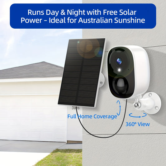 5pcs Wireless Outdoor Security Camera System with AI Motion Detection, Two-Way Talk, Color & Night Vision, PTZ (Pan/Tilt/Zoom), Waterproof IP66, Battery & USB-Powered, Lithium Battery Suitable for /Office/Business Surveillanc