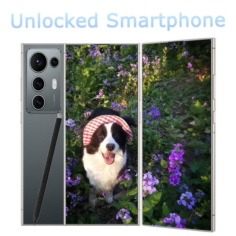 2026 new S25 Ultra Smartphone | 6.8-inch Display, 12GB RAM, 512GB Storage, Dual SIM Dual Standby, Android System, Fingerprint Unlock, Facial Recognition, Includes Headphones, Data Cable, Phone Case & Screen Protector, Fully F