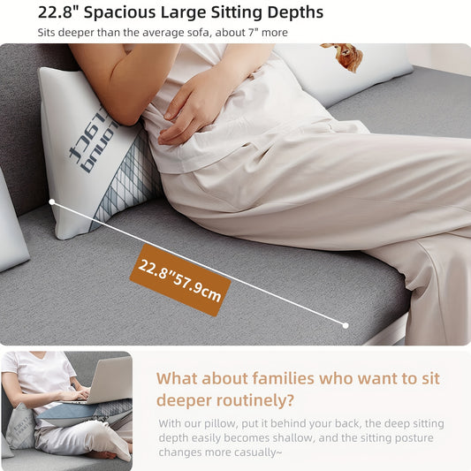 LUCK LIVE Modern Retractable Sofa Bed - 2-in-1 Pull-Out Sectional with Storage Recliner, Grey Linen Fabric, Hardwood Frame, Space-Saving Design for Small Apartments & Guest Rooms, Sectional Sofa Bed, Compact Guest Room, Sleek