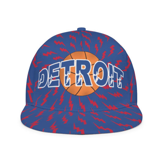 Detroit Camo Print Basketball Cap - Adjustable Snapback Hat with Camouflage, Sporty Urban Style Suitable for Casual Wear, Outdoor Activities & Detroit-Themed Outfits, Camo Hat for Urban Streetwear and Motor City Style