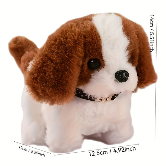 2pcs Realistic Electric Puppy Toy for - Interactive Plush Dog with Moving Legs & Barking, - (Low Voltage) - Pomeranian/Shih Tzu/Labrador Retriever-like - Birthday/Christmas/Halloween Gifts for &, Stuffed Animal, Stuffed Anima