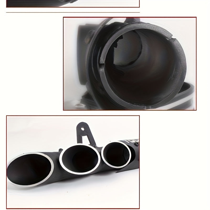 51mm Motorcycle Exhaust Pipe, Three-Port Black Motorcycle Exhaust Tailpipe, Compatible with Moto CMX 500, CMX500, GSX-R750, GSXR750, GSXR 750, YZF