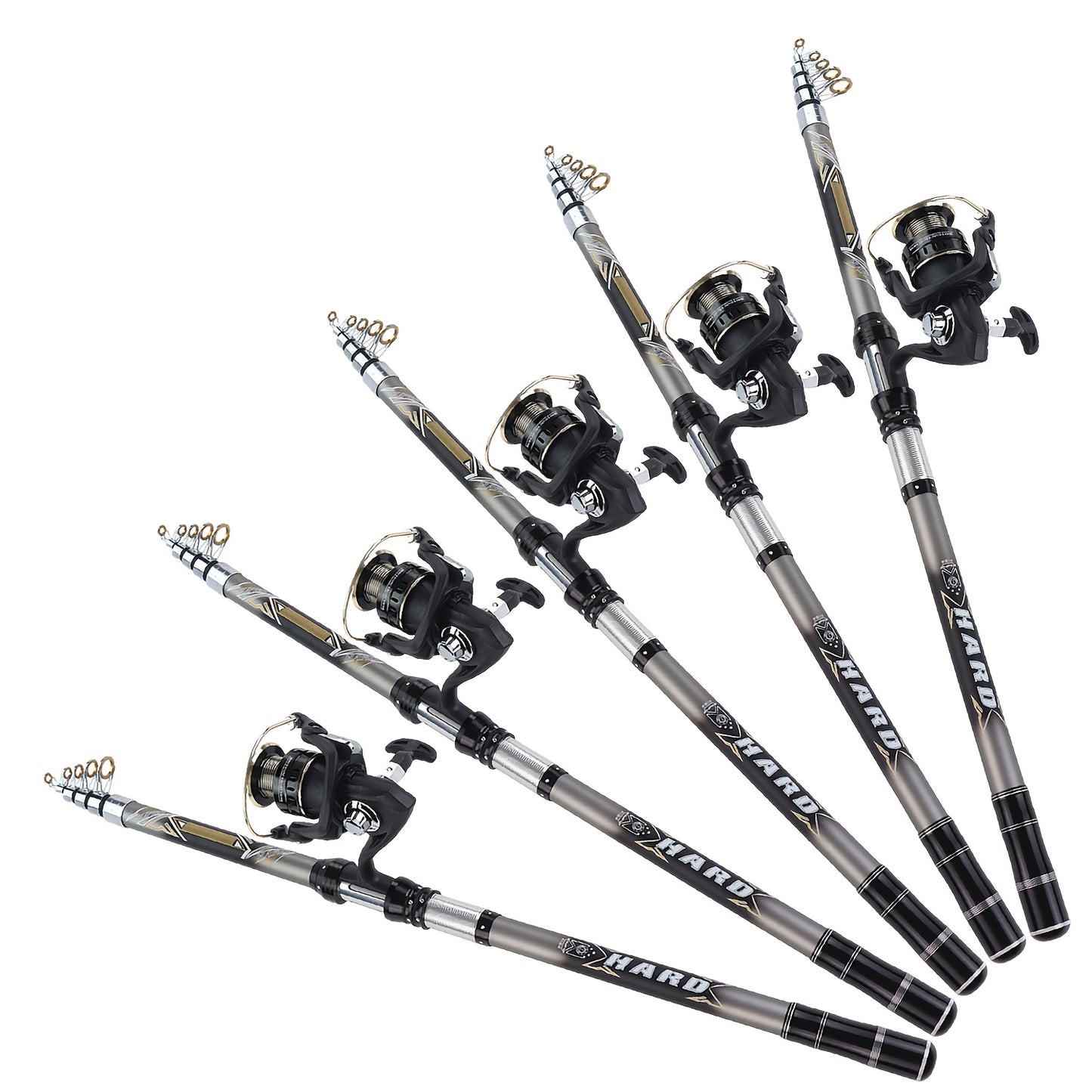 MINGWO's new rock fishing rod telescopic long throw rod throwing rod combination set, straight handle rod spinning wheel two-piece set, lure fishing wheel rotating reel, fishing line wheel bait reel, universal seawater corros