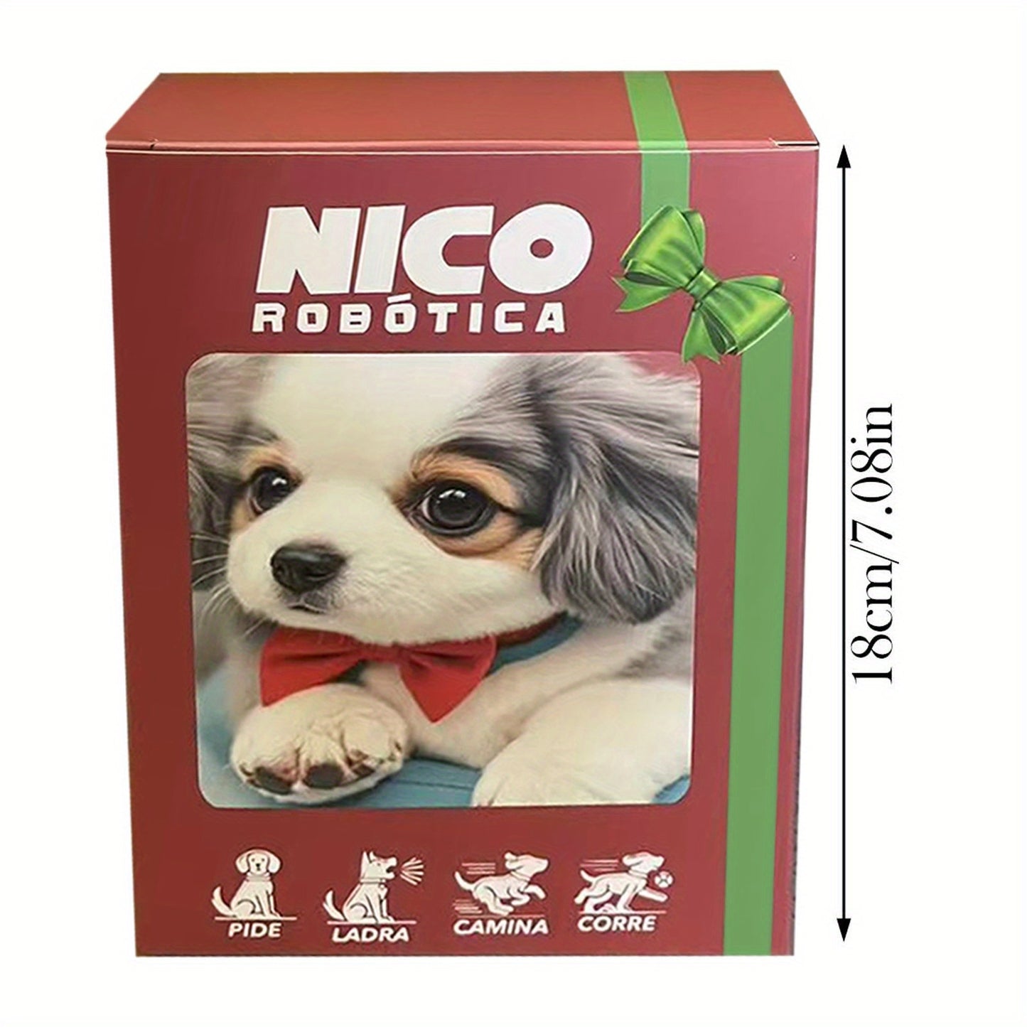 2025 New Electric Pet Robot Dog Toy with Moving Forward/Backward, Barking & Interactive Sensory Stuffed Animal - Realistic Expressive Eyes, Fluffy Ears, Soft Body, Control via, Birthday Gift & Adults, Compatible with Smart Ho