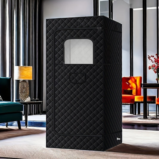 Portable Sauna Tent for Home Use - Steam-Free, Full Body Sweat Enclosure for Relaxation & Detox, Vertical Design (Black 70.8"x31.5"x31.5")