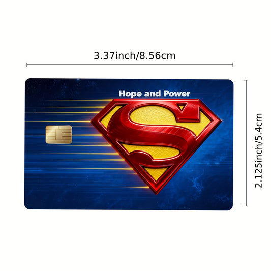 Official Licensed 5pcs Justice League Credit/Debit Card Light Beige Set - Ultra-Thin Residue-Free Stickers for Credit Cards, Bank Debit Cards, Transportation Cards, and Key Cards - Scratch-Resistant, Wear-Resistant, Non-Slip