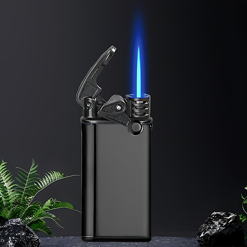 1pc/5pcs Lighter, Butane Lighter, Windproof Lighter, Straight Blue Flame Lighter, Portable Lightweight Lighter, Arm Ignition Lighter, Suitable for Outdoor Camping, Barbecue, Hiking, Precise Ignition, Home/Wedding/Party Candle