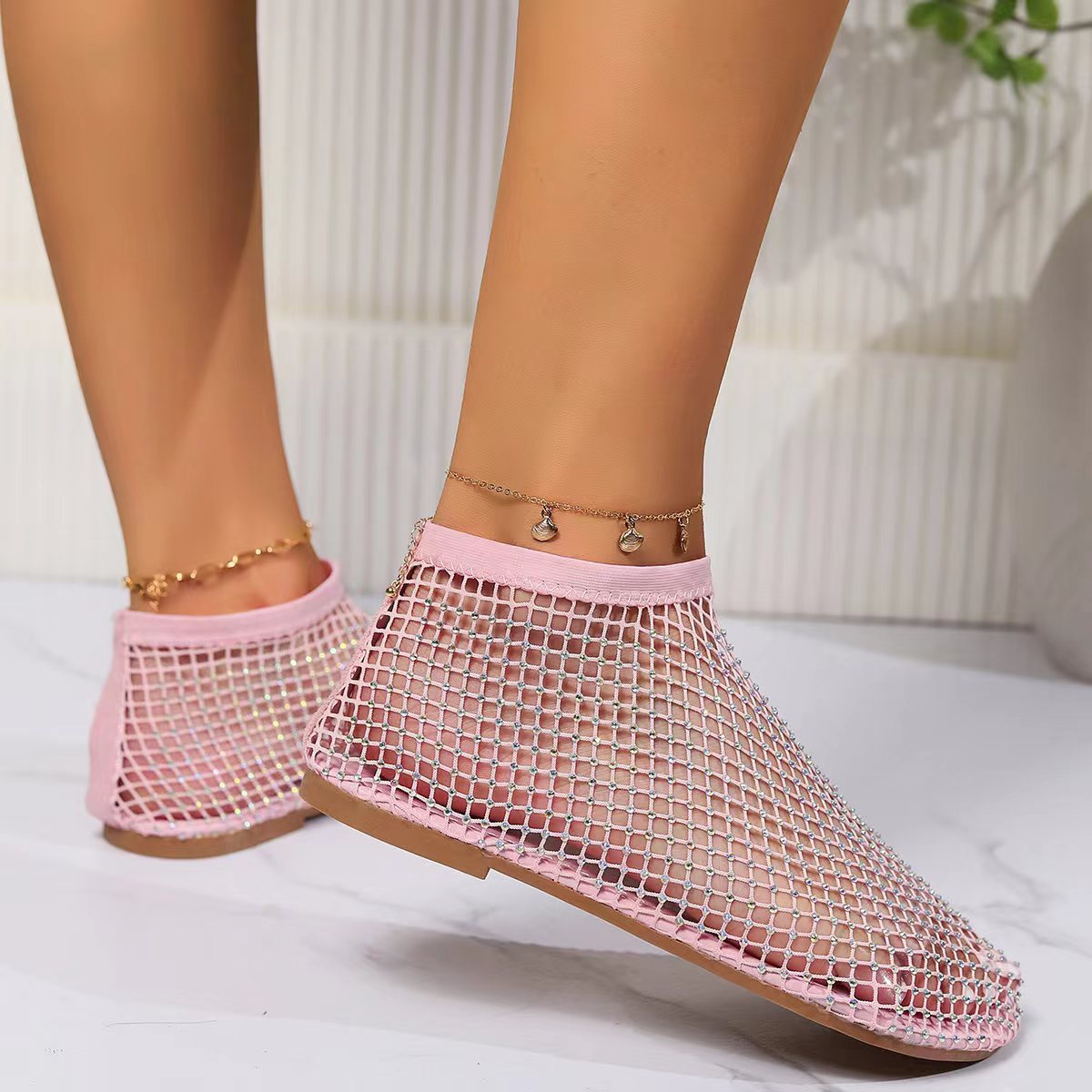 Women'S Glittery Open-Toe Sandals - Slip-On Party Shoes with Cushioned Insole, Slip-Resistant Sole - Beige/ for Beach, Formal Events, Casual Attire - Easy-Clean PVC Upper & EVA Outsole Flat Sandals, Women Shoe Wide Fit, Wide