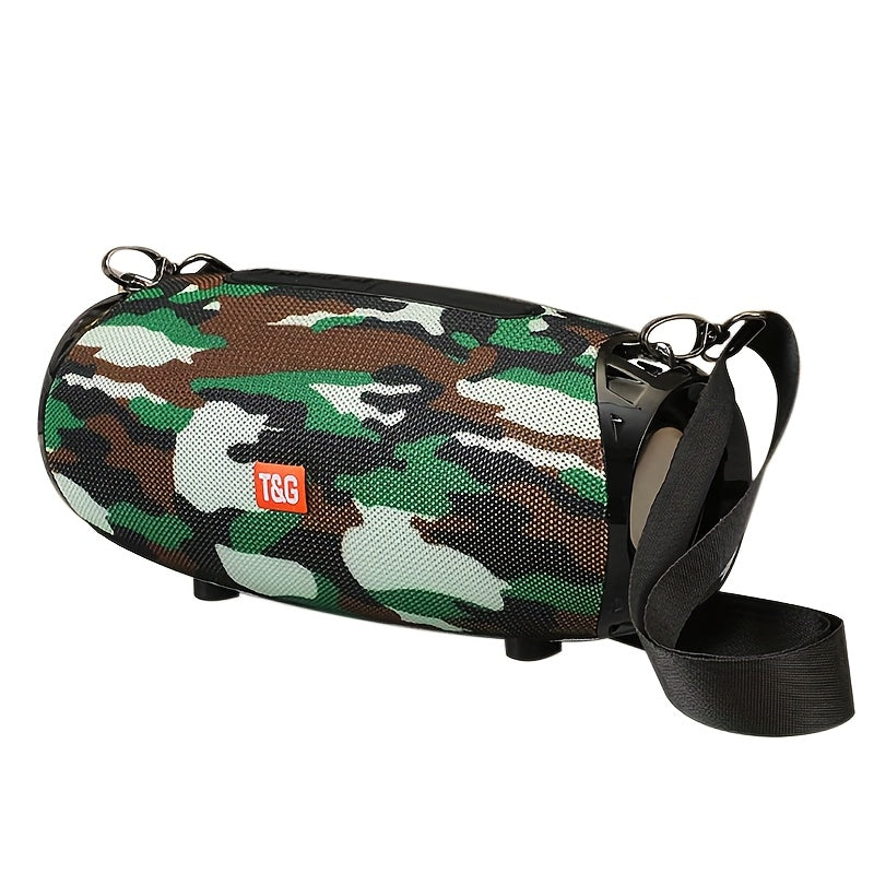Portable Wireless Speaker - TG534 with Dual Speakers - TWS Stereo Hi-Res Audio - Hands-free Call/FM/TF Card/U Disk - Connect to Mobile Phone/Tablet/TV - Support Plug-in Card U Disk - Compatible with TF Card/USB Drive/FM Built