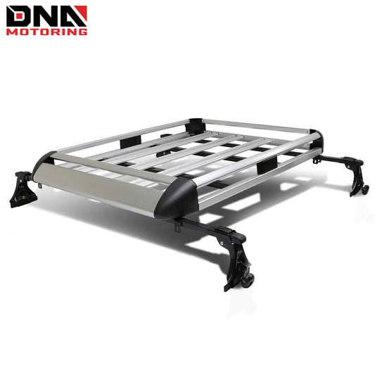 DNA MOTORING Cargo Roof Rack Cross Bar Carrier Basket, with Adjustable Clamps