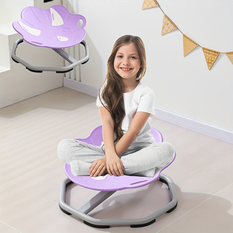 Kids Sensory Spinning Chair for Autism Ages 3+, Sit And Spin Swivel Chair for Kids with ADHD, Sensory Chairs for Autistic Children, Sensory Toys for Motion Sickness, Balance Training, Sensory Stimulation, Smooth Spinning Mech