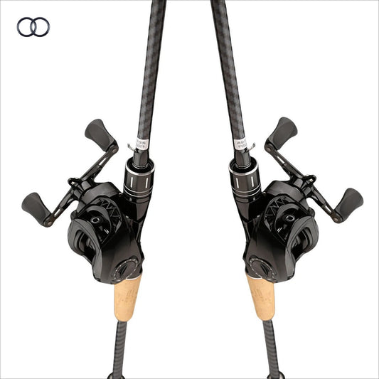 Heavy-Duty Carbon Fiber Fishing Rod & Aluminum Alloy Reel Combo - 7.2:1 High Speed Casting, 10 Drag Settings, Saltwater/Freshwater Long Casting Rod Set for Bass, Trout, Redtail - Lightweight Fly Fishing Gear for Large Game Fi