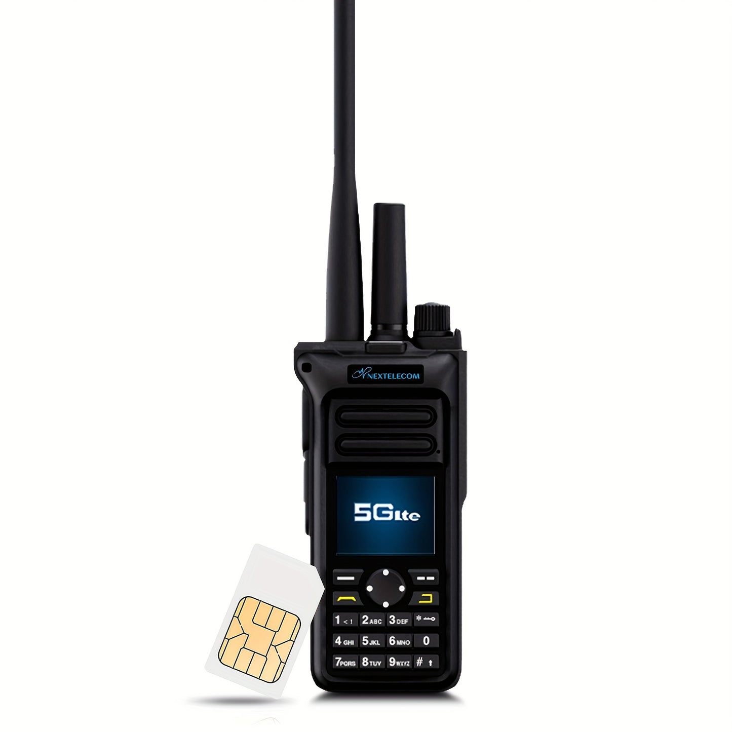 GT-10 Dual Mode 5G/UHF Walkie Talkie with SIM Card Unlimited Range Cellular Network PoC Two Way Radio Dual PTT GMRS FM 8000mAh AES256 Repeater Type-C Charging MON