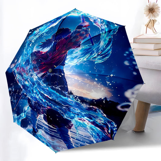 Hunting Anime s Design automatic folding automatic umbrella durable design portable travel umbrella perfect for holiday gifts decorative fashion umbrella, Umbrella, Small Automatic Umbrella for Women, Japanese Umbrellas for W