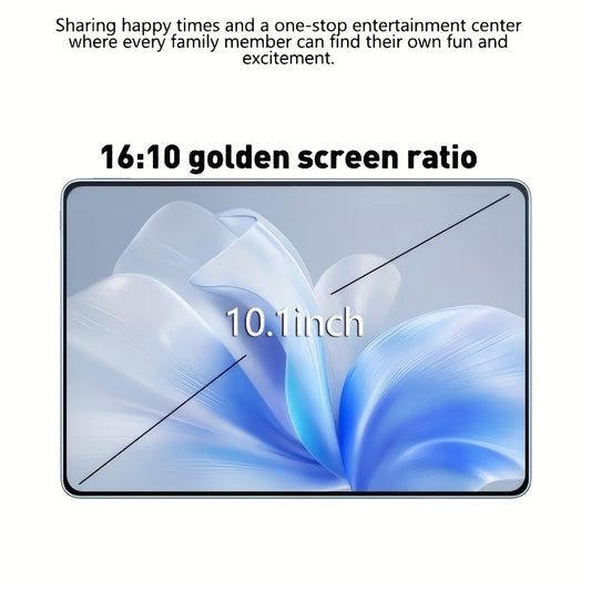Android Tablet Gray Purple, 10.1-inch 2-in-1 Tablet, 256GB Storage ROM, 8GB, 2KHD Supports WiFi Android 14, 10000mAh, 2560 * 1600 Resolution 16MP+32MP Dual Camera, Suitable for Online Courses, Work Games, Entertainment
