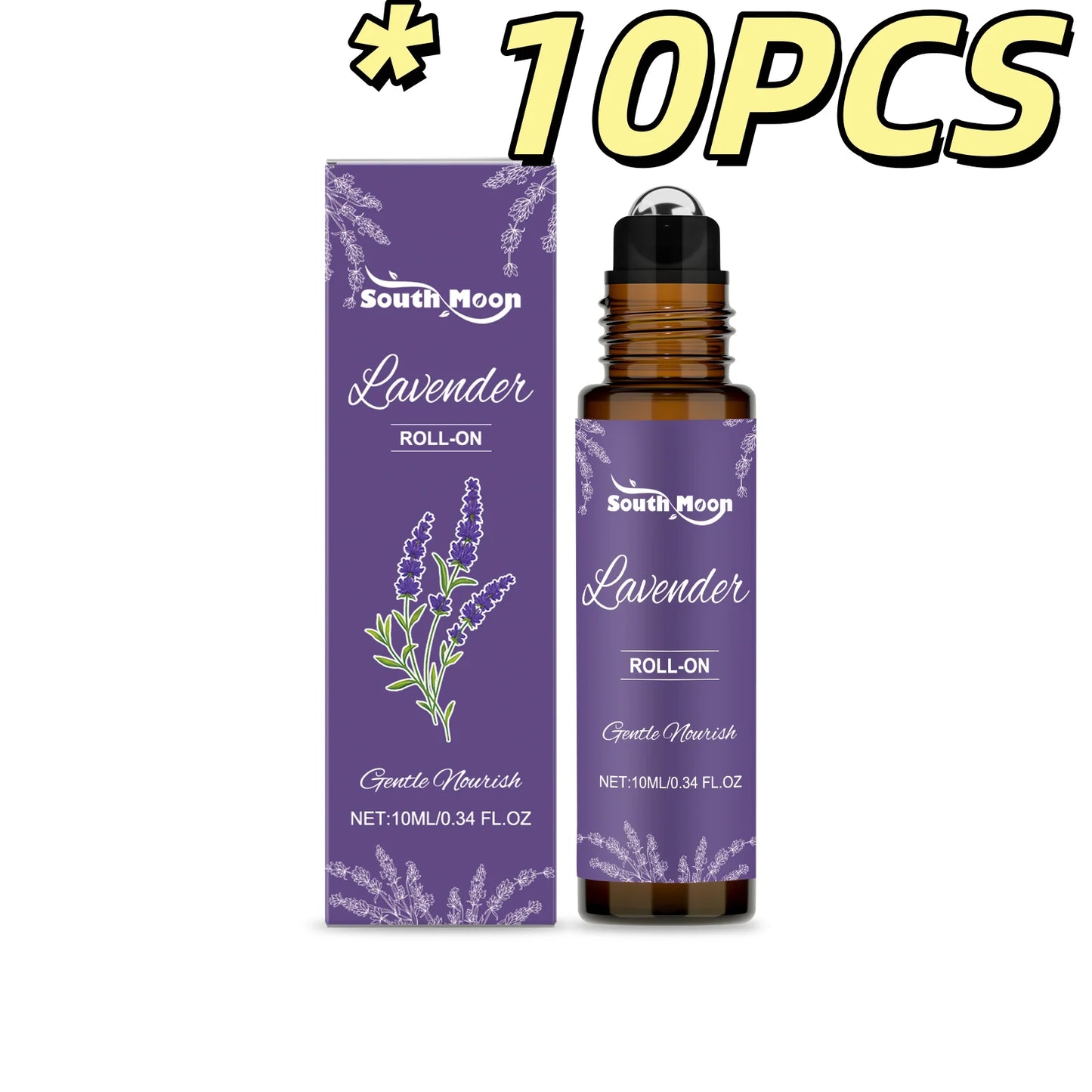 Lavender Body Fragrance Essential Oil Relaxing Mood Improve Anxiety Soothing Skin Lasting Fragrance Portable Body Care Essence
