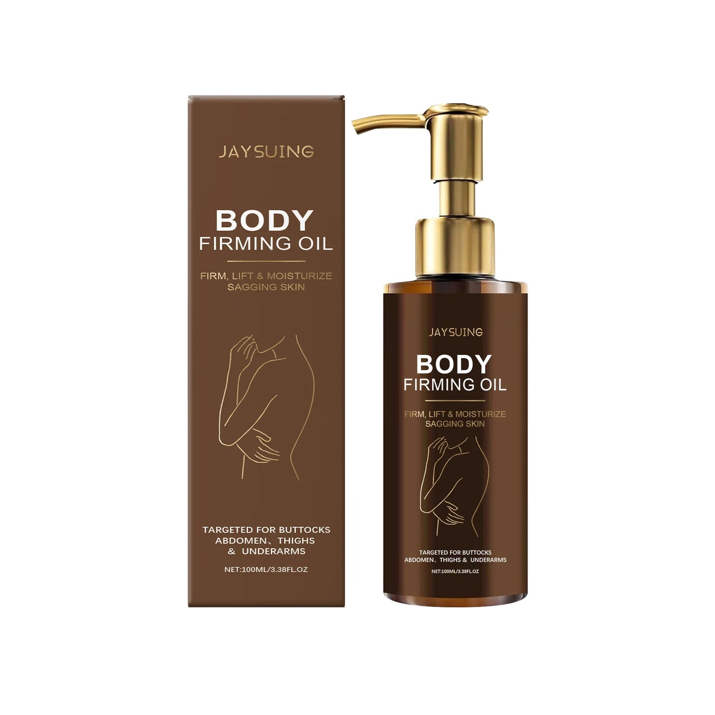 Jaysuing 100ml Firming Body Oil Magic Luxury Moisturizing Glowing Skin Massage Tighten Body Curves Lifting Nourishing Body Oil