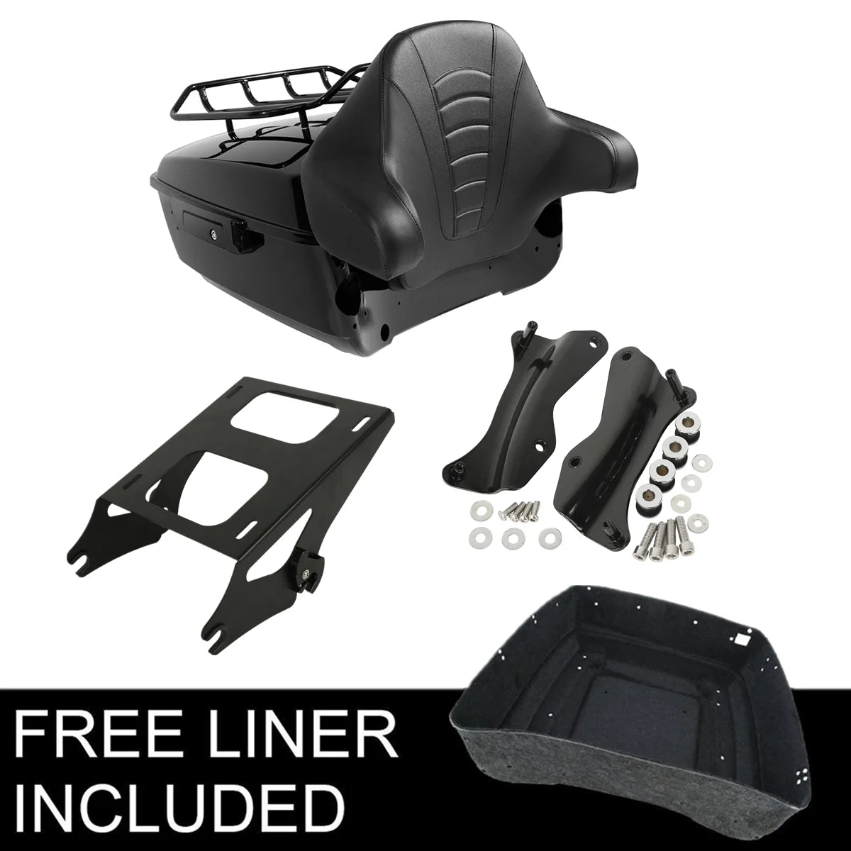 Motorcycle King Trunk Luggage Rack Plate For Harley Touring Road King Electra Glide Road Glide 2014-2025