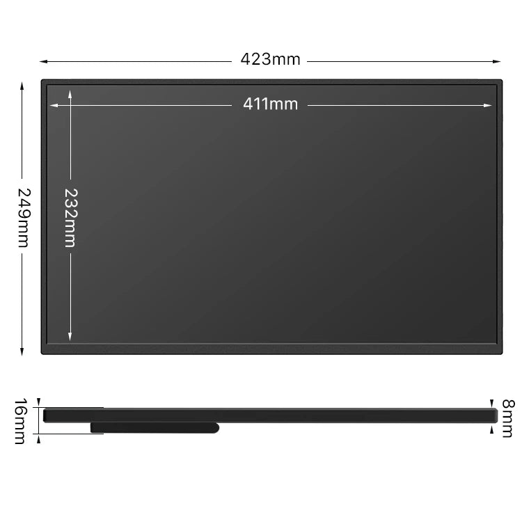 OEM/ODM 100Hz Portable Gaming Monitor HDR Full HD 100% SRGB Type-C Compatible Multi-devices LCD Display Laptop Screen Extender