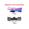 Black Pastic 14-Inch Laptop Screen Extender FHD Portable LCD Monitor for Laptops Triple Monitor Setup