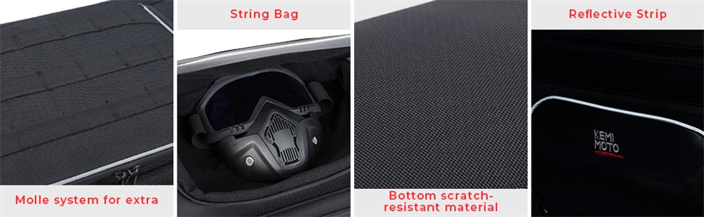 Motorcycle Travel Luggage Top Bag Tail Bags Trunk Bags with Bar Straps For Touring Road King Street Glide Road Glide Accessories